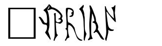 Cyprian font