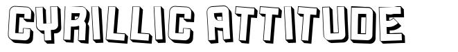 Cyrillic Attitude шрифт
