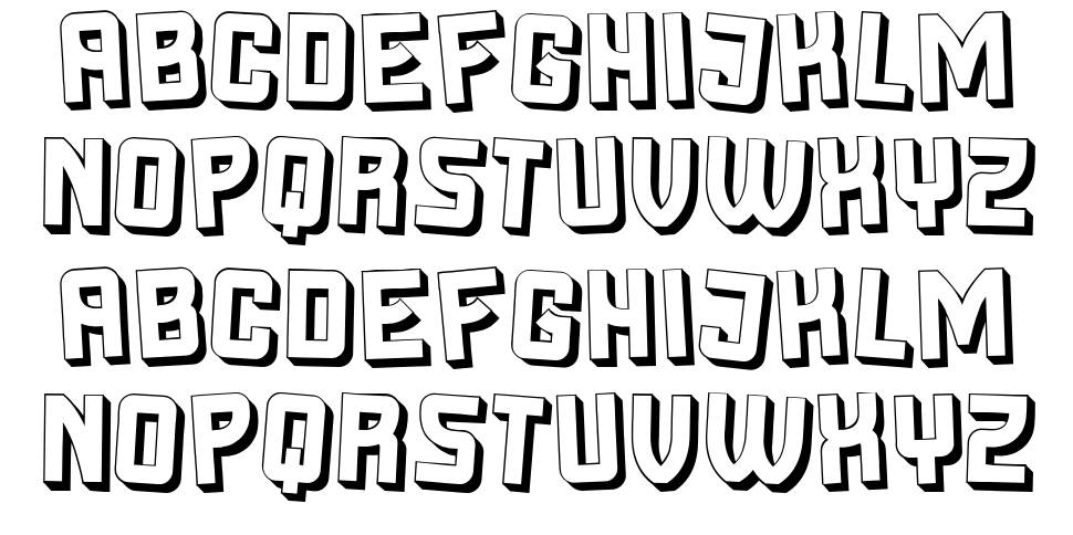 Cyrillic Attitude font specimens