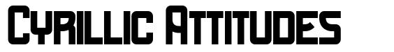 Cyrillic Attitudes font