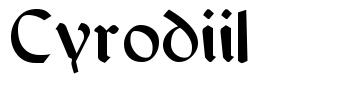 Cyrodiil 字形