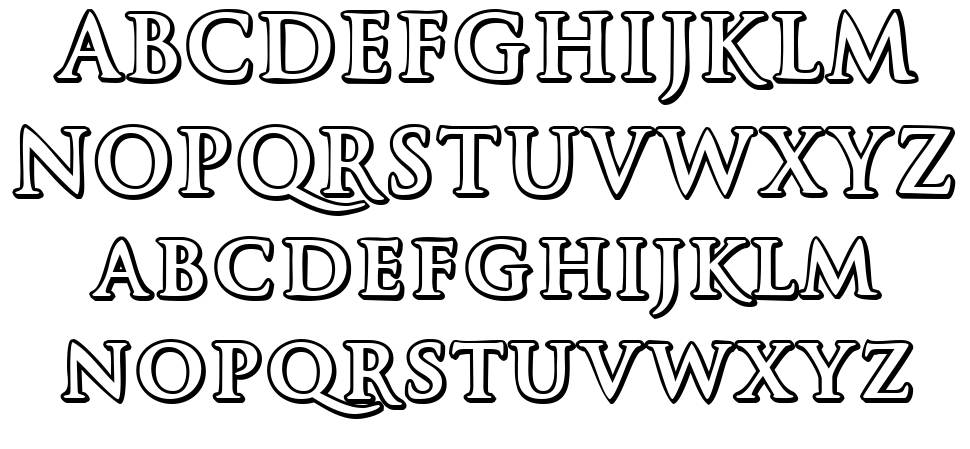 Czar font Örnekler