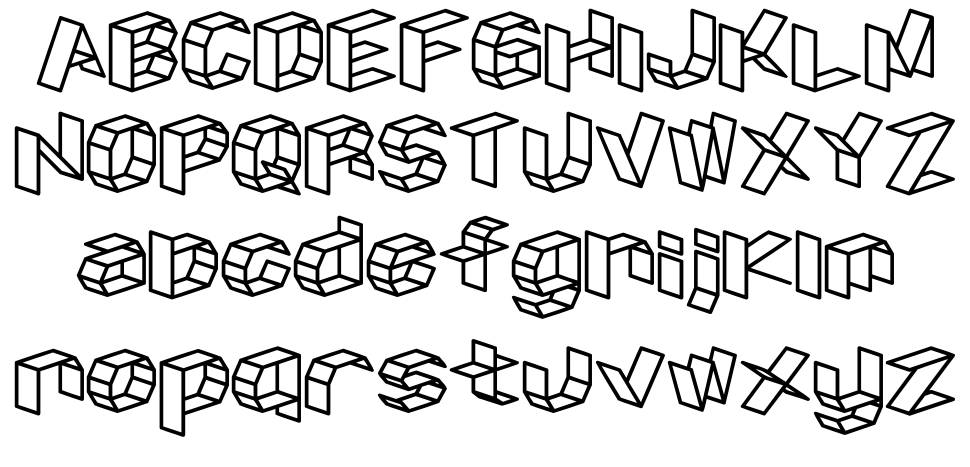 D3 Craftism font Örnekler