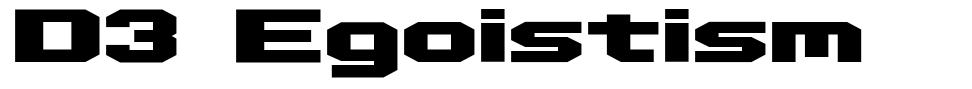 D3 Egoistism font