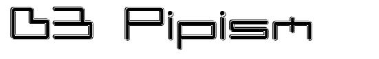 D3 Pipism schriftart