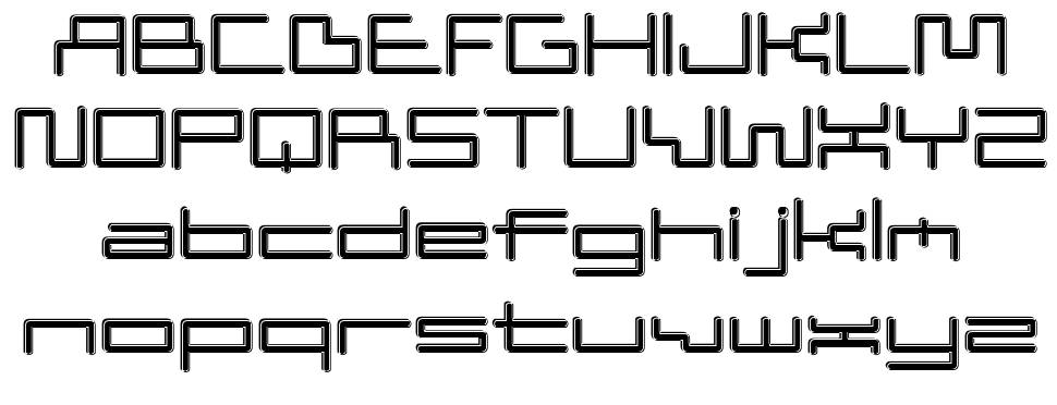 D3 Pipism font specimens