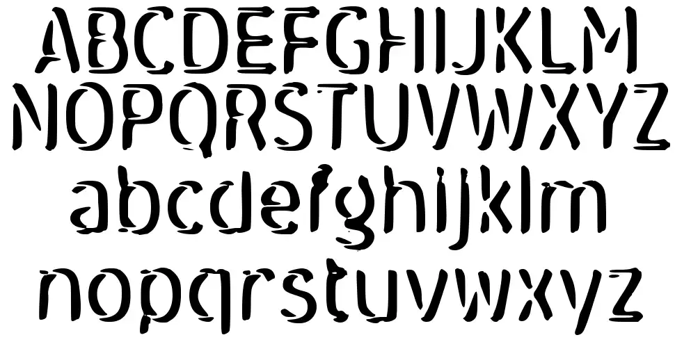 d Dizzy Stencil font by wep FontRiver