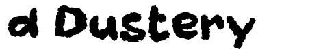 d Dustery font