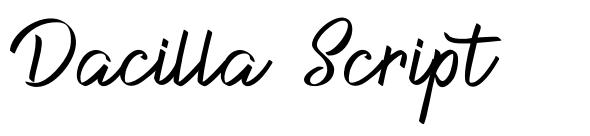 Dacilla Script шрифт