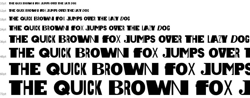 Dada is the new Black font Waterfall