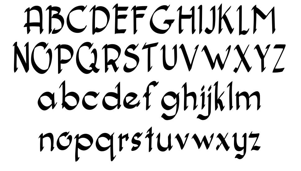 Dadagata font specimens
