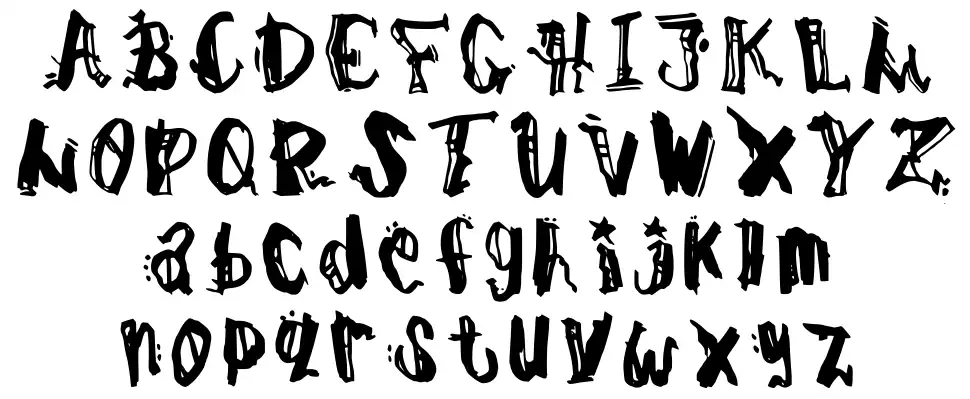 Dadareismfont specimens