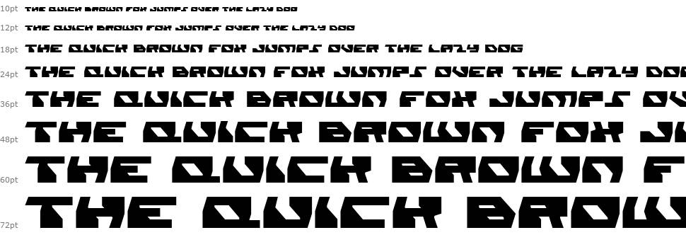 Daedalus font Şelale
