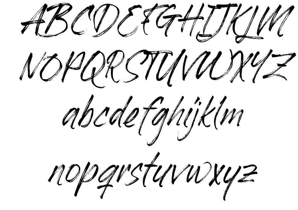 Dafiati font specimens