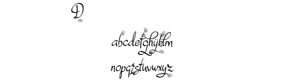 Dafodyl font Örnekler