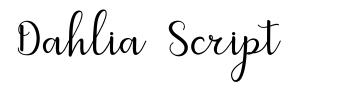 Dahlia Script шрифт