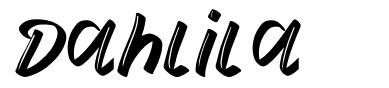 Dahlila 字形