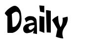 Daily font
