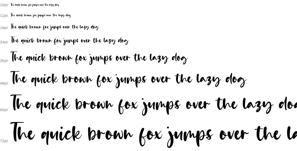 Daily Feather font Waterfall