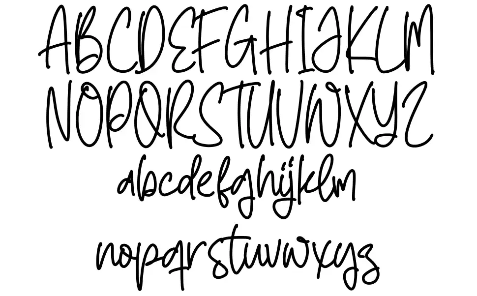 Daily Handwritten fonte Espécimes