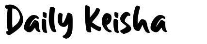 Daily Keisha шрифт
