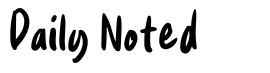 Daily Noted font