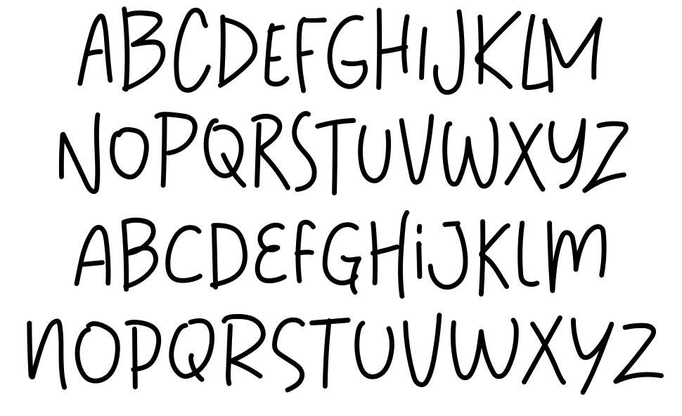 Daily Notes font specimens