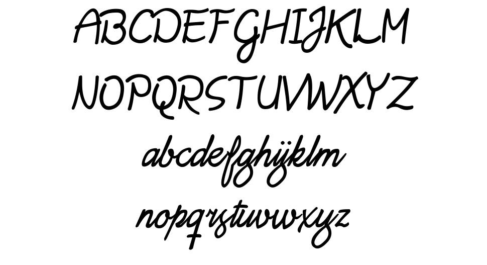 Daisy Script font Örnekler