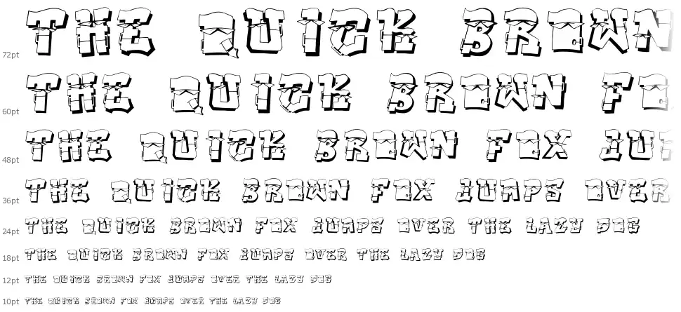 Dak Font шрифт Водопад