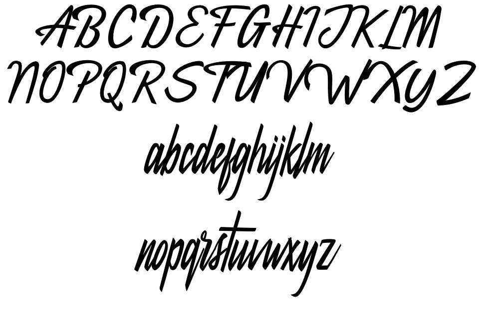 Dakata 字形 标本