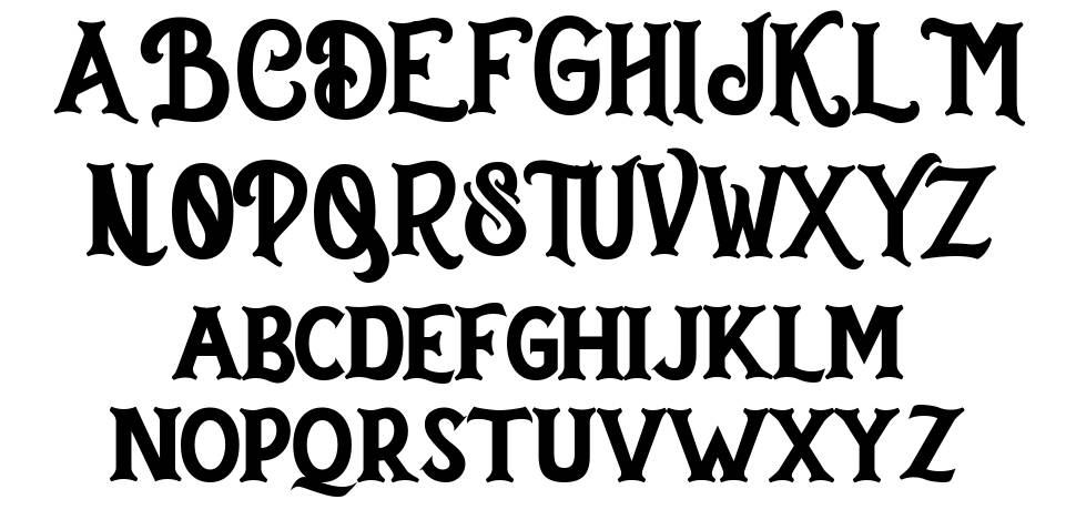 Dakota font specimens