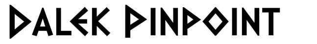 Dalek Pinpoint 字形