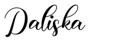 Daliska schriftart