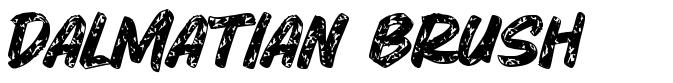 Dalmatian Brush 字形