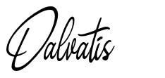 Dalvatis шрифт