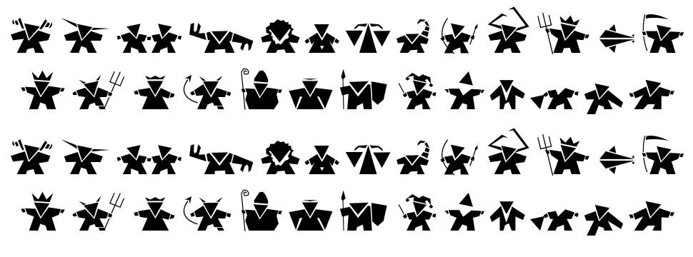 Damgram font Örnekler