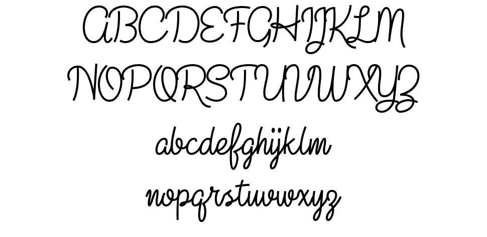 Damia font specimens