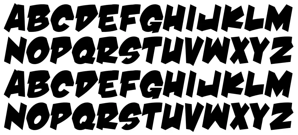 Damn Noisy Kids font specimens