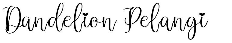 Dandelion Pelangi шрифт