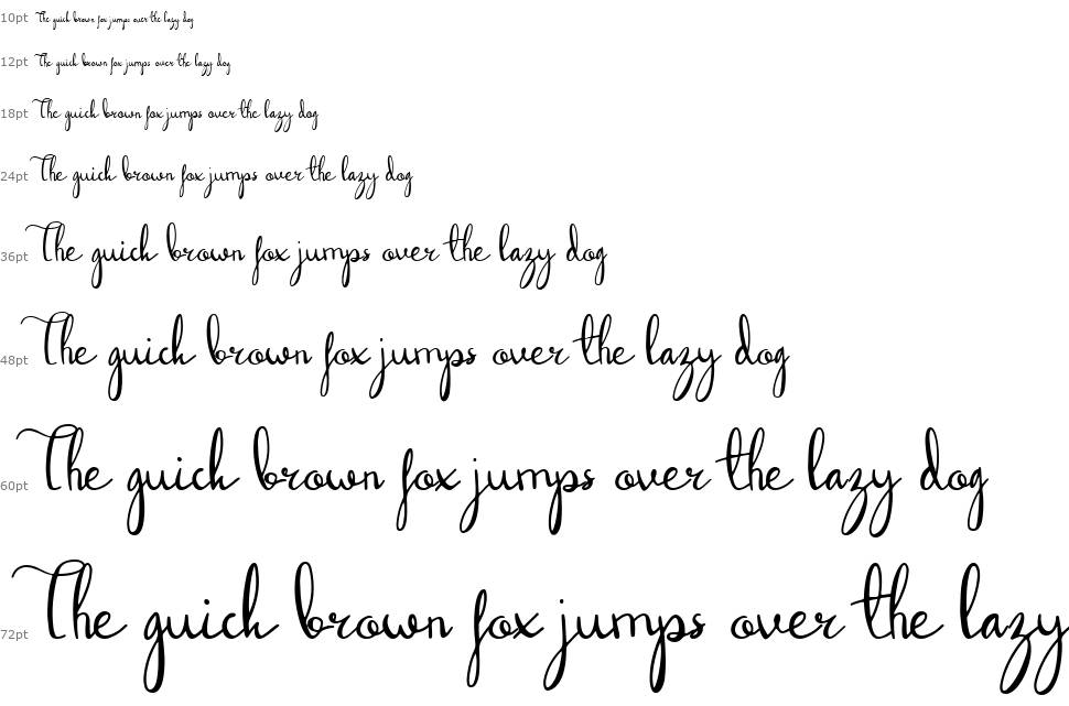 Dandelion Script Font フォント Waterfall