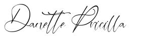 Danette Pricilla font