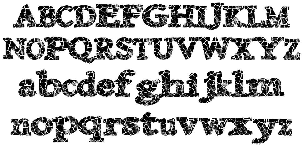 Danish Crack font specimens