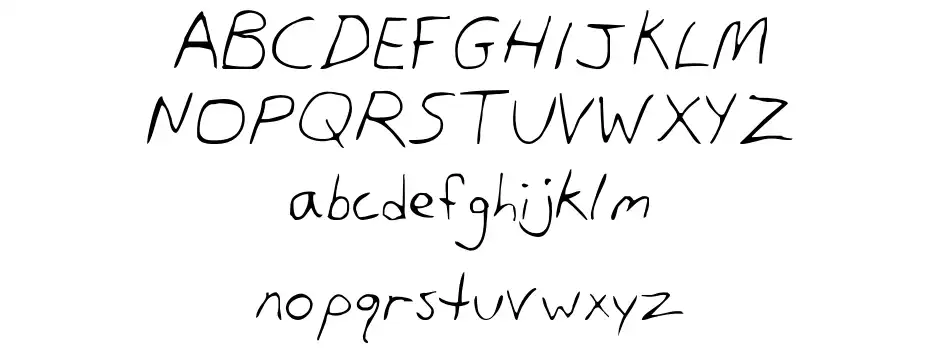 Dans Hand Specimen Dans Handfont specimens