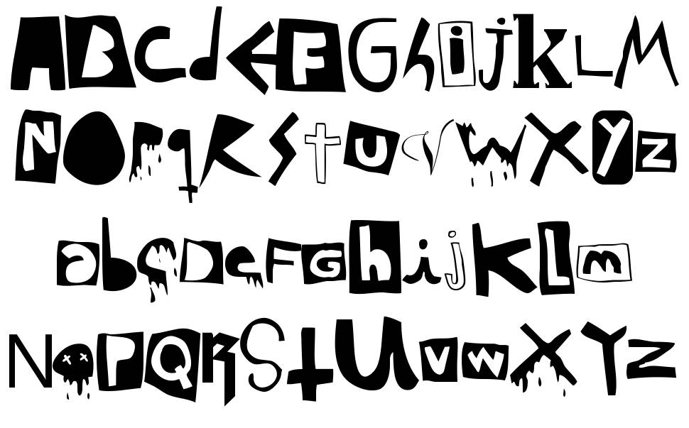 DaPunk font specimens