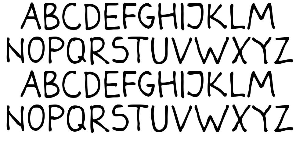 Darbog font Örnekler