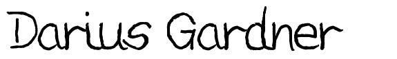 Darius Gardner 字形