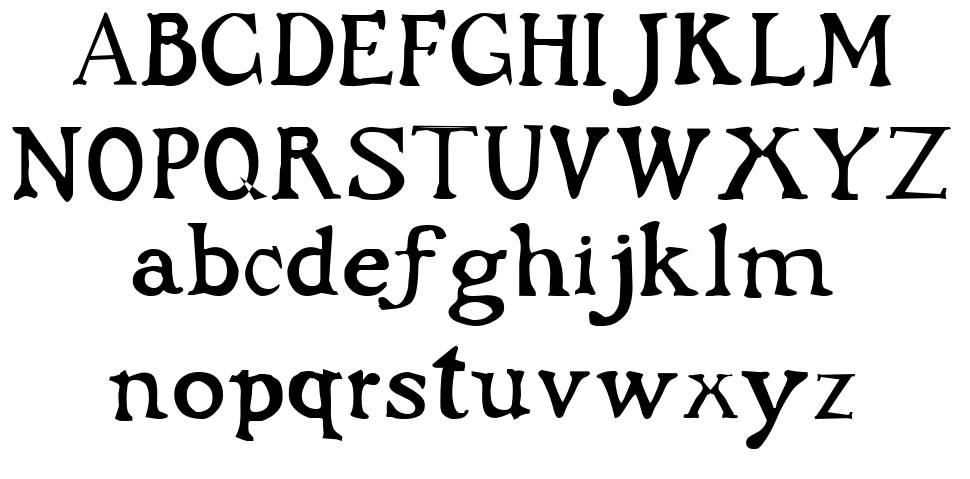 Dark Ages font Örnekler