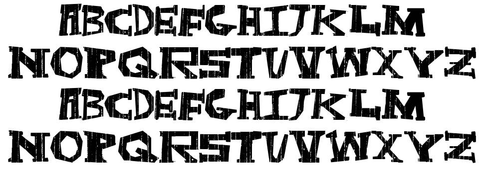 Dark Box font specimens