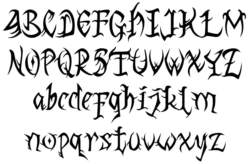 Dark Hellowfont specimens