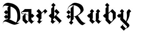 Dark Ruby 字形